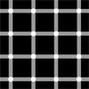 Optical illusion of white grid on black background, with apparent flashing black dots in the grid crossings.